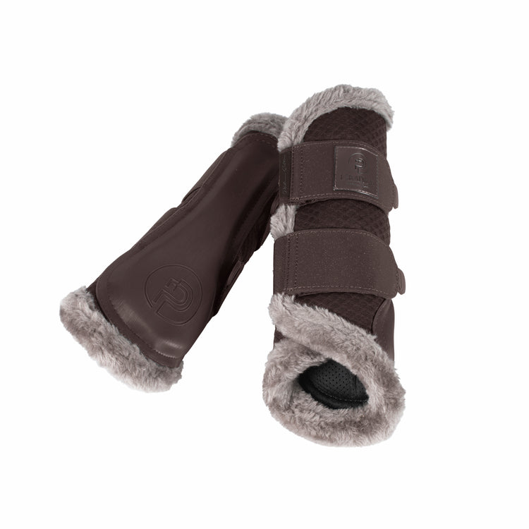Gamaschen Mesh Faux Fur Platinum