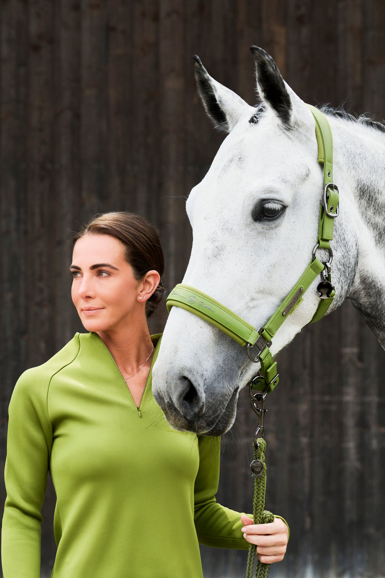 Halfter Double Pin Faux Leather Platinum