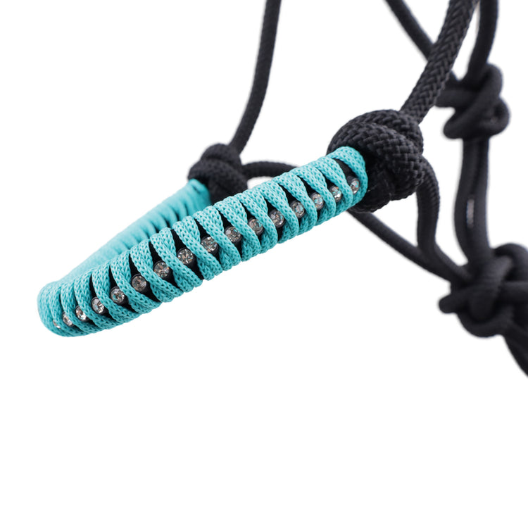 Knotenhalfter mit Glitzersteinchen