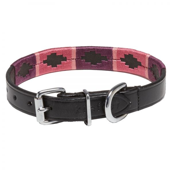 Hundehalsband Buenos Aires burgund / fuchsia / pink
