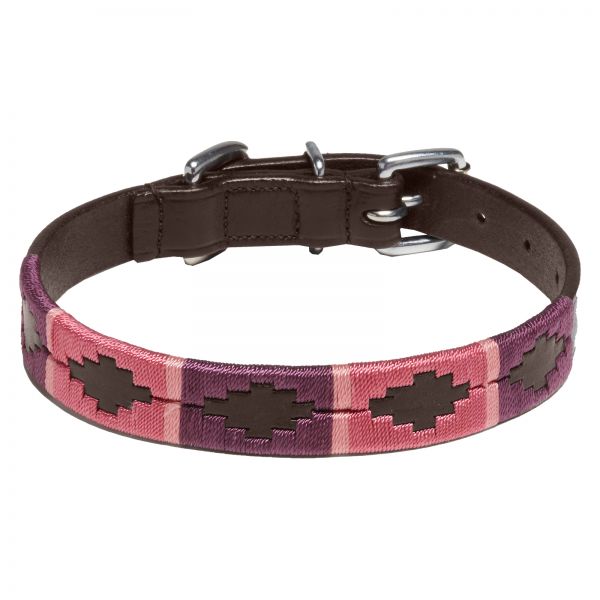 Hundehalsband Buenos Aires burgund / fuchsia / pink