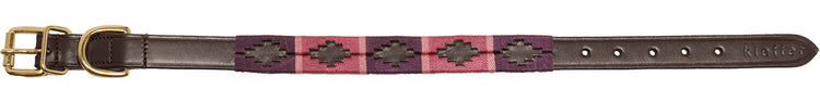 Hundehalsband Buenos Aires burgund / fuchsia / pink